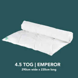 Lancashire Textiles  Emperor Size Duvet 290 X 235 Cm  Microfibre Filling Bamboo Duvets 4.5 Tog Winter Duvet - thumbnail 2