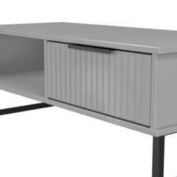 Ancona Matt Dusk Grey 1 Drawer Non-Extendable Coffee Table (H)348mm (W)925mm (D)410mm - thumbnail 5