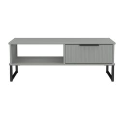 Ancona Matt Dusk Grey 1 Drawer Non-Extendable Coffee Table (H)348mm (W)925mm (D)410mm - thumbnail 2
