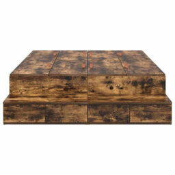 Berkfield Storage Bed Frame Smoked Oak 120X200 Cm - thumbnail 7