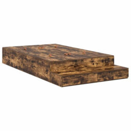 Berkfield Storage Bed Frame Smoked Oak 120X200 Cm - thumbnail 2