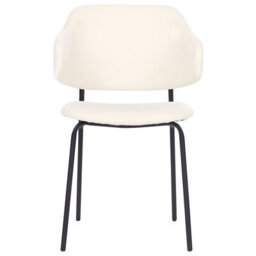 Beliani Set Of 2 Dining Chairs Kenai Fabric Light Beige - thumbnail 5