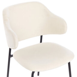 Beliani Set Of 2 Dining Chairs Kenai Fabric Light Beige - thumbnail 7
