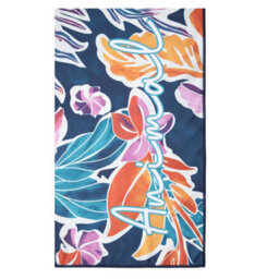 Animal Hibiscus Travel Microfibre Towel Blue/pink (One Size) - thumbnail 3