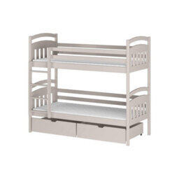 Arte Cashmere Wooden Bunk Bed Gabi With Storage W198Cm - Flexible Twin Sleeper With Hidden Drawers - thumbnail 1
