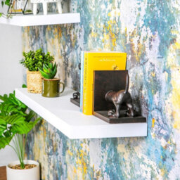 Harbour Housewares 80Cm Floating Wall Shelves- White - Photo Gallery Bookshelf Wall Shelves For Storage & Display - Set Of 2 - thumbnail 6