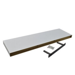 Harbour Housewares 80Cm Floating Wall Shelves- White - Photo Gallery Bookshelf Wall Shelves For Storage & Display - Set Of 2 - thumbnail 4