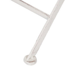 Wyld And Coco Prestige Garden Bistro Table White Iron 70 Cm Foldable Uv-Resistant - thumbnail 6
