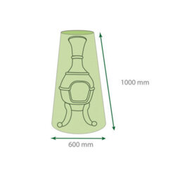 Netagon Home Garden Outdoor Water Resistant Chiminea Bbq Fire Heater Cover Protector - thumbnail 2