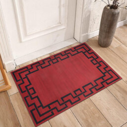 Ameha Lexi Modern Printed Rug Bedroom Bed Side Mat 40X60 Cm Greek Key / Meander Pattern Rugs - thumbnail 6