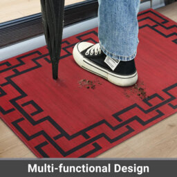 Ameha Lexi Modern Printed Rug Bedroom Bed Side Mat 40X60 Cm Greek Key / Meander Pattern Rugs - thumbnail 4