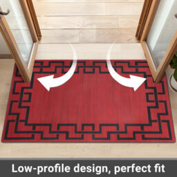 Ameha Lexi Modern Printed Rug Bedroom Bed Side Mat 40X60 Cm Greek Key / Meander Pattern Rugs - thumbnail 3