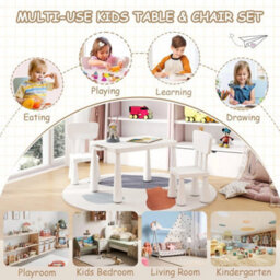 Table And Chair Set Asjustable 2 Chair Children Activity Table 2 Drawer - thumbnail 5