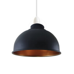 Retro Metal Light Shades, Vintage Style Ceiling Island Lamp Pendant Shade, Non Electric 21Cm Easy Fit Curved Kitchen Lampshade - thumbnail 1