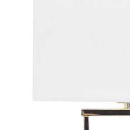 Beliani Gold Metal Table Lamp With Rectangular White Polycotton Shade 62 Cm - thumbnail 6