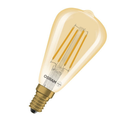 Osram Vintage 1906 Led Classic Edison Dim Lamp 4.8W 822 Gold E14 6 Pack - image 1