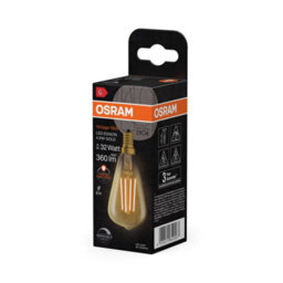 Osram Vintage 1906 Led Classic Edison Dim Lamp 4.8W 822 Gold E14 6 Pack - thumbnail 2