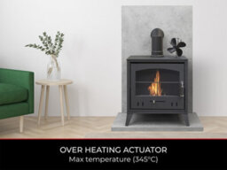 Oko Premium Heat Powered Stove Fan In Black - thumbnail 5