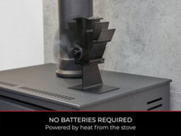 Oko Premium Heat Powered Stove Fan In Black - thumbnail 3