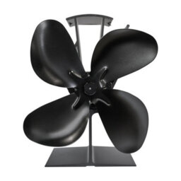 Oko Premium Heat Powered Stove Fan In Black