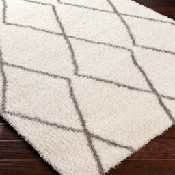 Livabliss Cloudy Shaggy-Modern Ivory Grey Soft Plush Pile Living Bedroom Rug 160 X 213 Cm Easy Care, Non Shedding - thumbnail 6