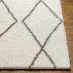 Livabliss Cloudy Shaggy-Modern Ivory Grey Soft Plush Pile Living Bedroom Rug 160 X 213 Cm Easy Care, Non Shedding - thumbnail 5