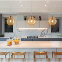 Long Life Lamps Company Modern Vintage Ceiling Smoked Gold Globe Pendant Light M0212 - thumbnail 9
