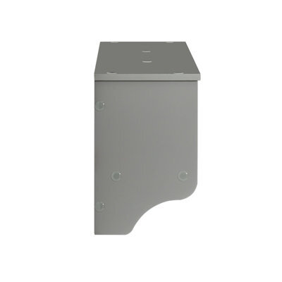 Sobuy Storage Cabinet With 3 Baskets & 5 Hooks 39.4X7.9X12.2 Inch Frg282-Hg - Gray - image 1