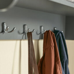 Sobuy Storage Cabinet With 3 Baskets & 5 Hooks 39.4X7.9X12.2 Inch Frg282-Hg - Gray - thumbnail 6