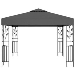 Walplus Gazebo Outdoor Beach Party Festival Camping Tent Canopy Wedding Marquee Awning3X3 M Anthracite - thumbnail 2