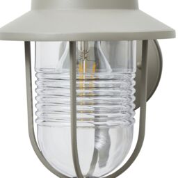 Zinc Dublin Fixed Matt Grey Mains-Powered Led Outdoor Lantern On/off Wall Light (Dia)18Cm - thumbnail 5