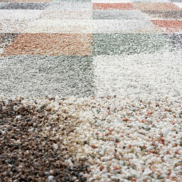 Mehari 023-0245-6767 Multi Checkered Shaggy Rug By Mastercraft-120Cm X 170Cm - thumbnail 2