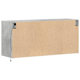 Berkfield Durable Tv Wall Cabinet With Led Lights Concrete Grey 100X31X45 Cm - thumbnail 8