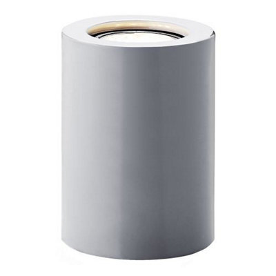Happy Homewares Small And Contemporary Grey Gloss Led Table/floor Lamp Uplighter