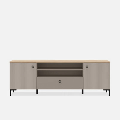 Heze Furniture Bella Modern Loft Style 2 Door Tv Unit - image 1