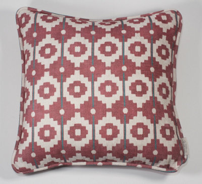 Esselle Home Santiago Geo Red/teal Cushion