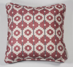 Esselle Home Santiago Geo Red/teal Cushion