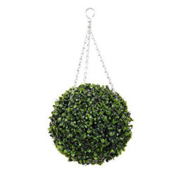 Marco Paul Boxwood Ball 30Cm Artificial Garden Hanging Baskets Floral Decoration - thumbnail 2