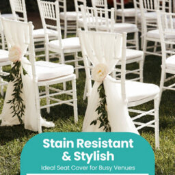 Neel Blue 10Pcs High Back Spandex Dining Chair Pad Covers Removable & Washable Slipcovers - White - thumbnail 7