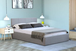 Home Treats Side Lift Ottoman Bed Frame Double Storage Bed With Mattress - thumbnail 3
