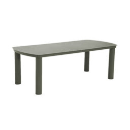 Sweeek - Aluminium Garden Table 225Cm + 8 Chairs Khaki Green - Zaro / Buffalo - thumbnail 3