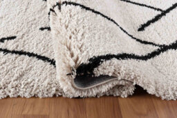 Moroccan Berber Shaggy Rugs Living Room Diamond Design Stone 160X230 Cm - thumbnail 3