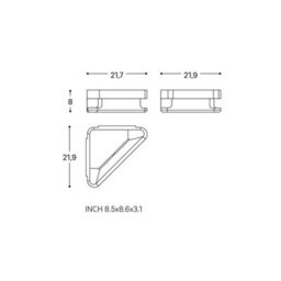 Cosmic Corner Basket Chrome, Line Collection - thumbnail 6