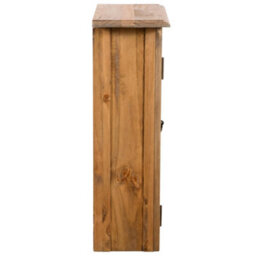 Berkfield Bathroom Wall Cabinet Solid Recycled Pinewood 42X23X70 Cm - thumbnail 3