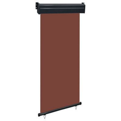 Berkfield Balcony Side Awning 100X250 Cm Brown - image 1