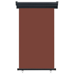 Berkfield Balcony Side Awning 100X250 Cm Brown - thumbnail 2