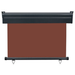 Berkfield Balcony Side Awning 100X250 Cm Brown - thumbnail 4