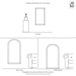 Jōbū Jobu Home - Tomi - Full Length Black Metal Arched Lattice Window Mirror - 200Cm X 120Cm - thumbnail 6