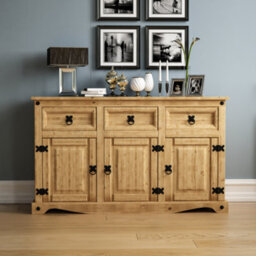 Lassic Vida Designs Corona 3 Door 3 Drawer Sideboard Storage Cabinet Cupboard - thumbnail 3