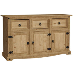 Lassic Vida Designs Corona 3 Door 3 Drawer Sideboard Storage Cabinet Cupboard - thumbnail 8